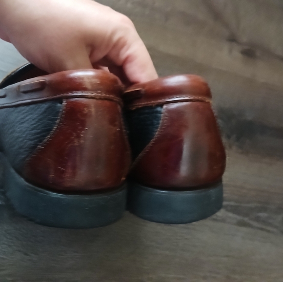 Allen Edmonds Nashua Black Brown Leather Loafers Size 10 D - Picture 6 of 9